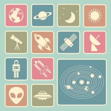 Astronomy icon Stock Illustration