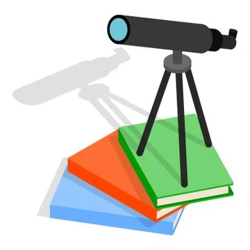 Astronomy icon, isometric style Stock Illustration