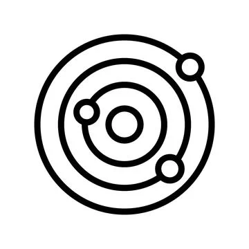 Astronomy icon template Stock Illustration