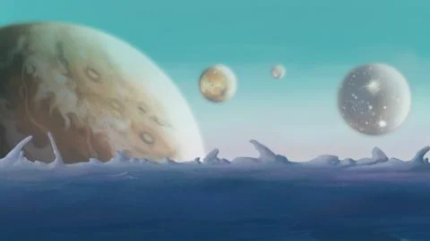 Astronomy, planets. Stock Illustration