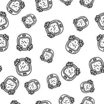 Astronout Head Logo Icon Vector Design Template. Stock Illustration