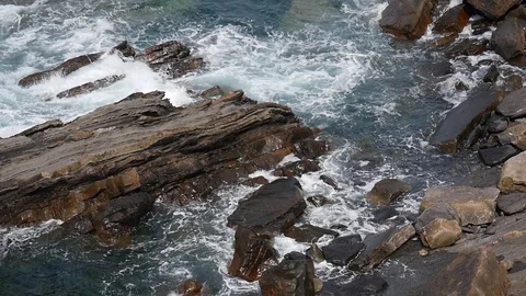 Asturias Ocean Waves Video stock 86824940