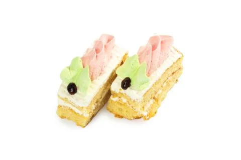 Asty cake on a white background Stock Photos