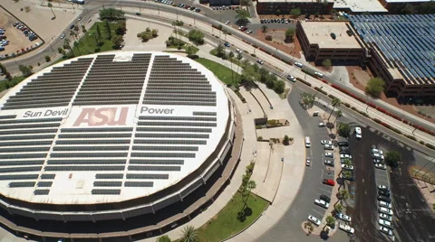 ASU Basketball Stadium Stock Footage 52217164