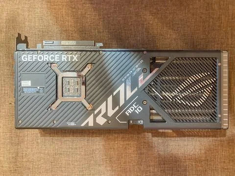 ASUS ROG STRIX Nvidia GeForce RTX 4090 GPU 24GB Tweak III, with DLSS and Re.. Stock Photos