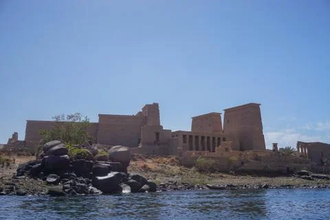Aswan, Egypt: The Temple Complex of Philae Stock Photos