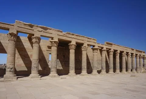 Aswan, Egypt: The Temple Complex of Philae Stock Photos