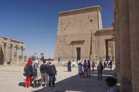 Aswan, Egypt: The Temple Complex of Philae Foto stock