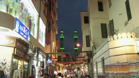 Aswan minarets Stock Footage 1093555