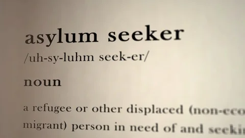 Asylum Seeker Definition Stock Footage 114837348