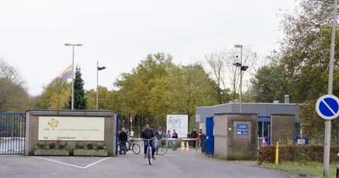 Asylum-seekers at their accomodation reception centre Netherlands Vídeo Stock 106187525