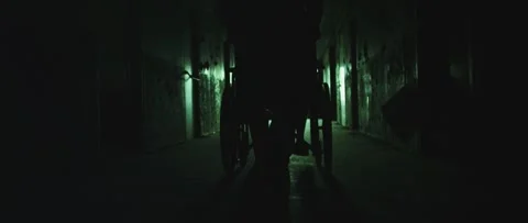 Asylum Wheel Chair push Stock Footage 286392303