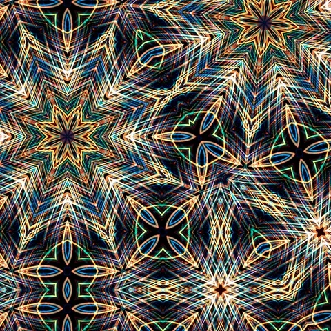 Asymmetric Fractal 12 Stock Footage 102858089