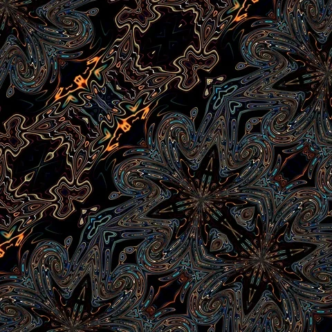 Asymmetric Fractal 9 Stock Footage 102858023