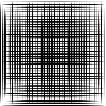 Asymmetric grid mesh pattern. irregular monochrome abstract texture イラスト素材