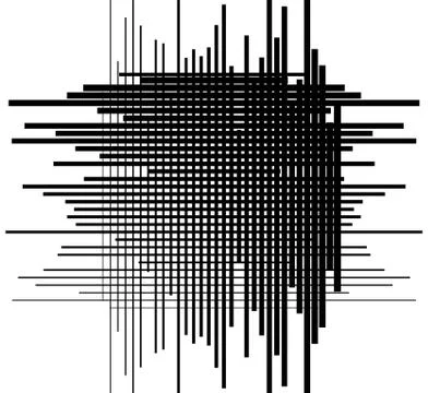 Asymmetric grid mesh pattern. irregular monochrome abstract texture Stock Illustration