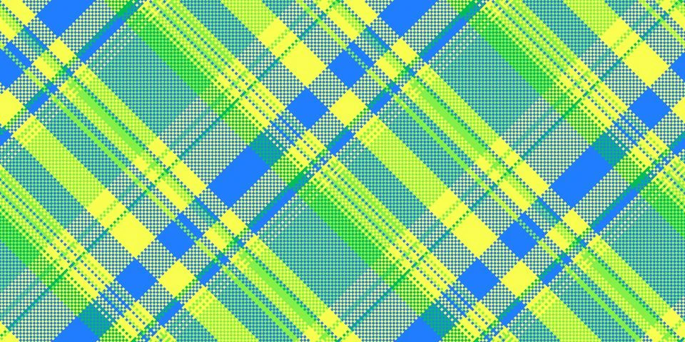 Asymmetric plaid texture check, tree fabric pattern seamless. Ethnic backgr.. 库存插图