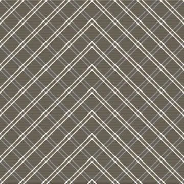 Asymmetrical Chevron plaid textile pattern design in brown and beige for fa.. Stock Illustration