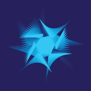 Asymmetrical geometrical patterns Stock Illustration