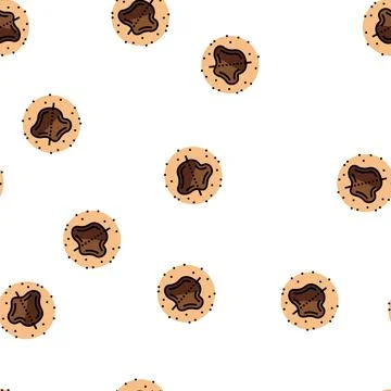 Asymmetrical mole melanoma vector seamless pattern イラスト素材