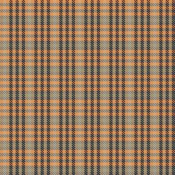 Asymmetrical Plaid tartan textile pattern design in orange and gray for fas.. Stock Illustration