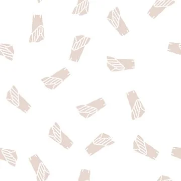 Asymmetrical skirt glyph seamless pattern Stock Illustration