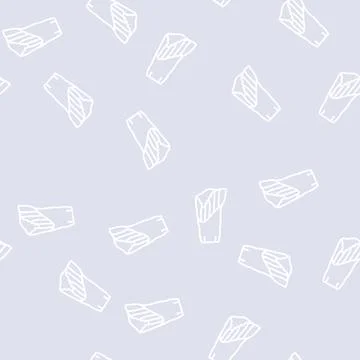 Asymmetrical skirt line seamless pattern Stock Illustration