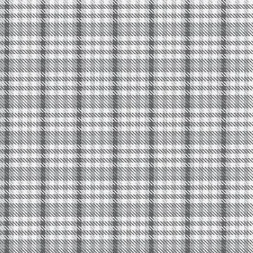 Asymmetrical Tartan check textile pattern design in gray and white for fash.. 스톡 일러스트