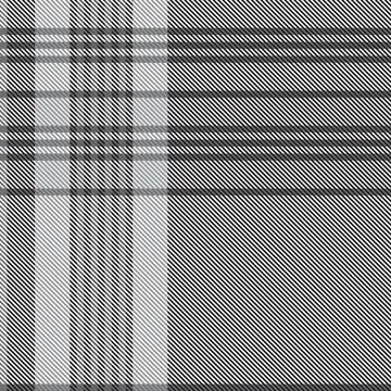 Asymmetrical Tartan plaid textile pattern design in black and white for fas.. Stock Illustration