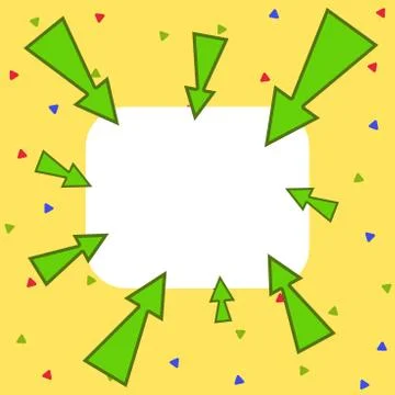 Asymmetrical unequal shaped form format of colourful thing object. Unsymmetrical Illustrazione stock