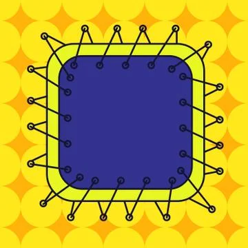 Asymmetrical unequal shaped form format of colourful thing object. Unsymmetrical Stock Illustration