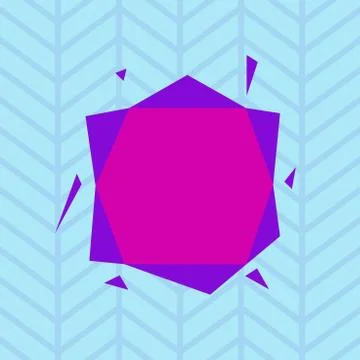 Asymmetrical unequal shaped form format of colourful thing object. Unsymmetrical Illustrazione stock