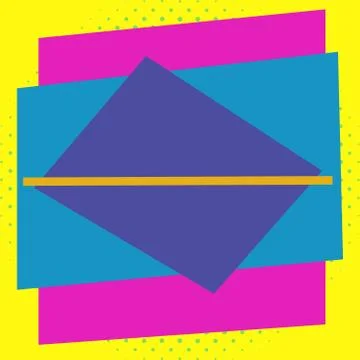 Asymmetrical unequal shaped form format of colourful thing object. Unsymmetrical Stock Illustration