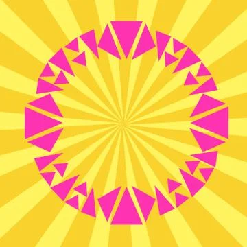 Asymmetrical unequal shaped form format of colourful thing object. Unsymmetrical Stock Illustration