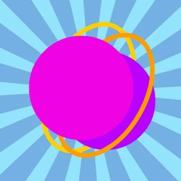 Asymmetrical unequal shaped form format of colourful thing object. Unsymmetrical Illustrazione stock