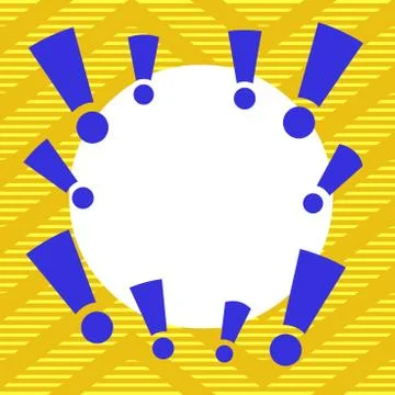Asymmetrical unequal shaped form format of colourful thing object. Unsymmetrical Illustrazione stock