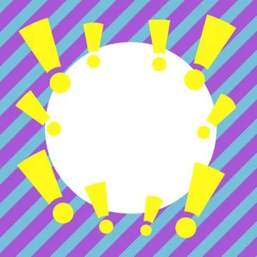 Asymmetrical unequal shaped form format of colourful thing object. Unsymmetrical Stock Illustration