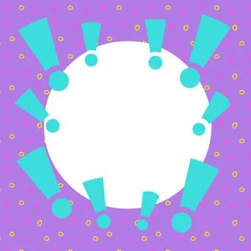 Asymmetrical unequal shaped form format of colourful thing object. Unsymmetrical Stock Illustration