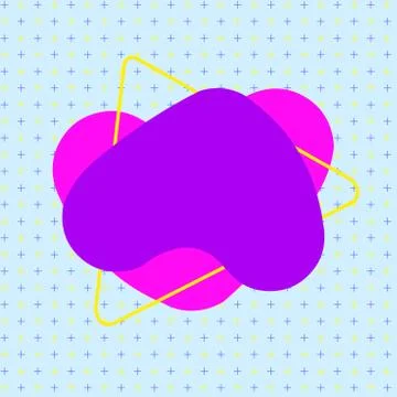 Asymmetrical unequal shaped form format of colourful thing object. Unsymmetrical Illustrazione stock