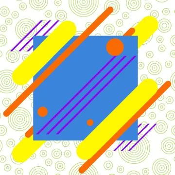 Asymmetrical unequal shaped form format of colourful thing object. Unsymmetrical Illustrazione stock