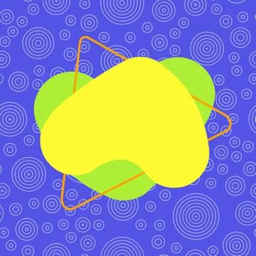 Asymmetrical unequal shaped form format of colourful thing object. Unsymmetrical Illustrazione stock