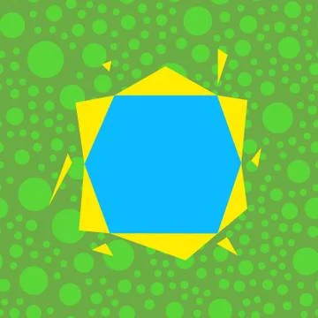 Asymmetrical unequal shaped form format of colourful thing object. Unsymmetrical Stock Illustration