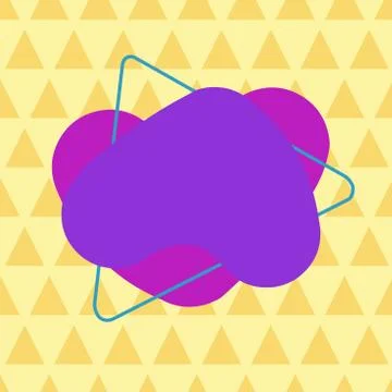 Asymmetrical unequal shaped form format of colourful thing object. Unsymmetrical Illustrazione stock
