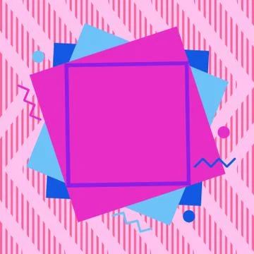 Asymmetrical unequal shaped form format of colourful thing object. Unsymmetrical Illustrazione stock