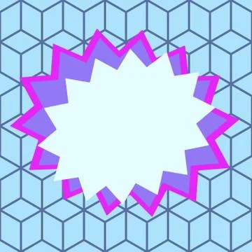 Asymmetrical unequal shaped form format of colourful thing object. Unsymmetrical Illustrazione stock