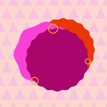 Asymmetrical unequal shaped form format of colourful thing object. Unsymmetrical Stock Illustration