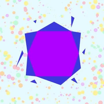 Asymmetrical unequal shaped form format of colourful thing object. Unsymmetrical Illustrazione stock