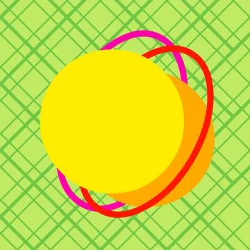 Asymmetrical unequal shaped form format of colourful thing object. Unsymmetrical Illustrazione stock