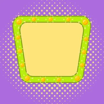 Asymmetrical unequal shaped form format of colourful thing object. Unsymmetrical Illustrazione stock