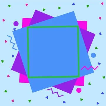 Asymmetrical unequal shaped form format of colourful thing object. Unsymmetrical Illustrazione stock